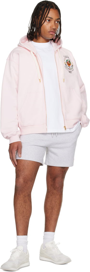 Mikina Casablanca 'Casa Way' Orange Mascot Zip Hoodie Ružová | M-AW25-JTP-408-05, 3