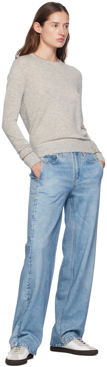 Sveter rag & bone rag & bone Indie Crewneck Sweater Šedá | WAS24F045BG45, 3
