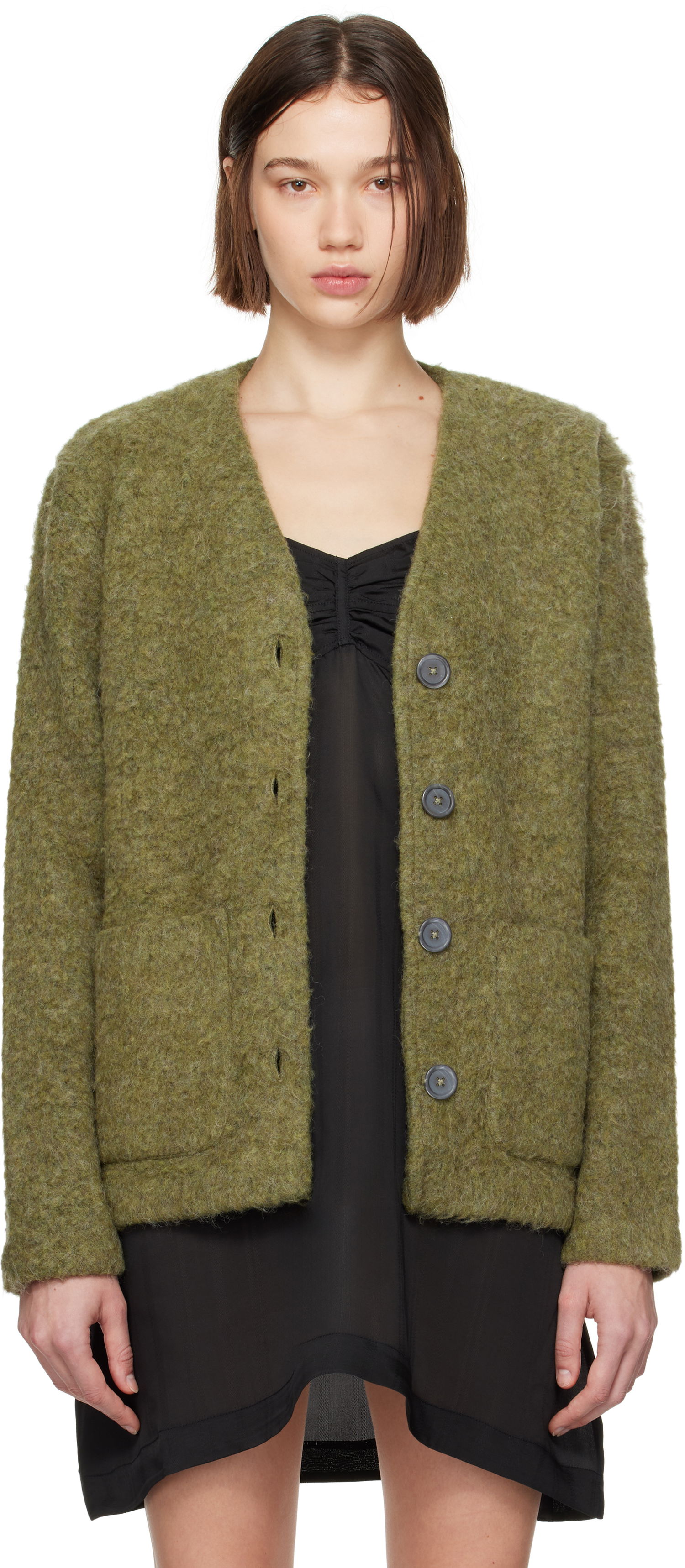 Sveter OUR LEGACY Wool Cardigan Zelené | W4243CF, 0