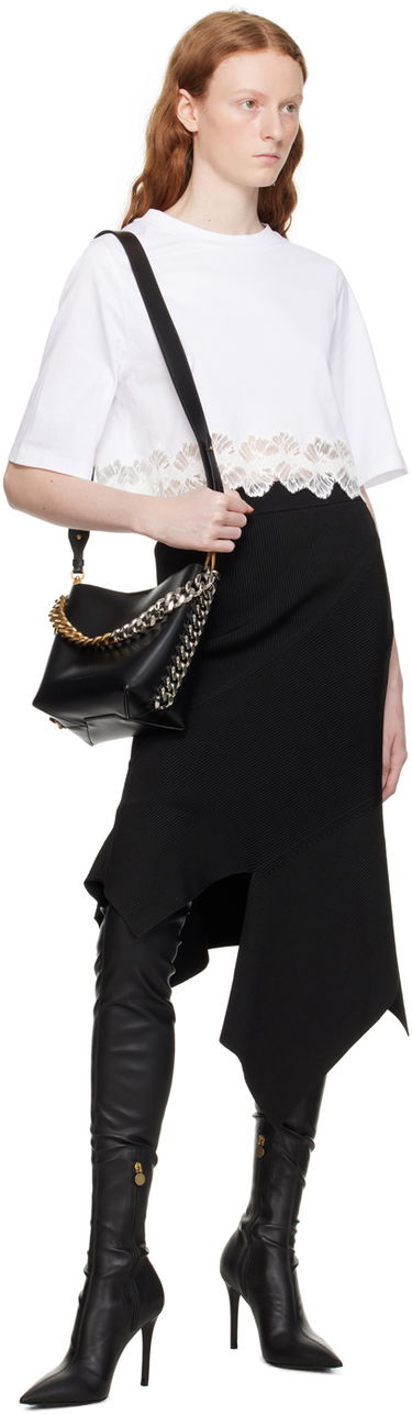 Sukňa Stella McCartney Stella McCartney Asymmetric Midi Knit Skirt Čierna | 6K05093S2419, 3
