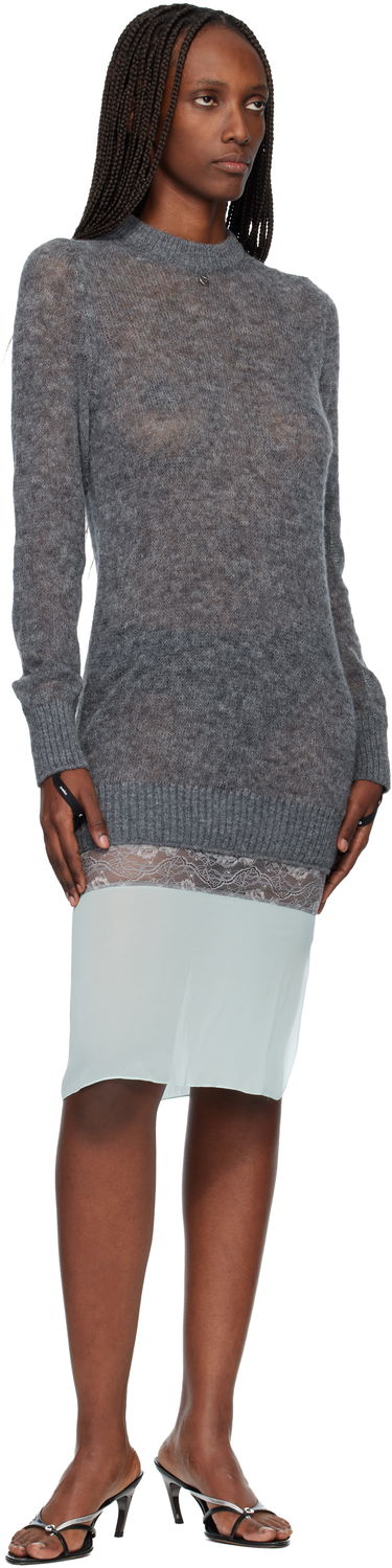 Šaty Coperni Multi-Layer Pullover Midi Dress Šedá | COPML172Y1003, 3