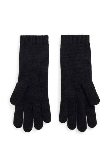 Rukavice Polo by Ralph Lauren Cable-Knit Wool Gloves Čierna | 455956295, 1