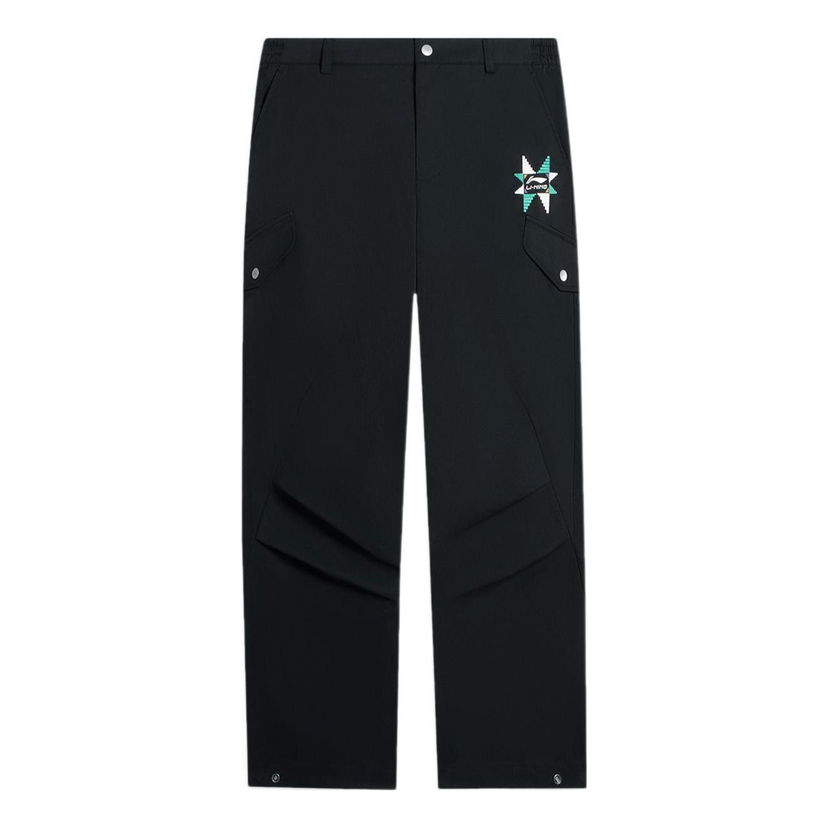 Cargo nohavice Li-Ning Graphic Cargo Pants Čierna | AKXSB41-1