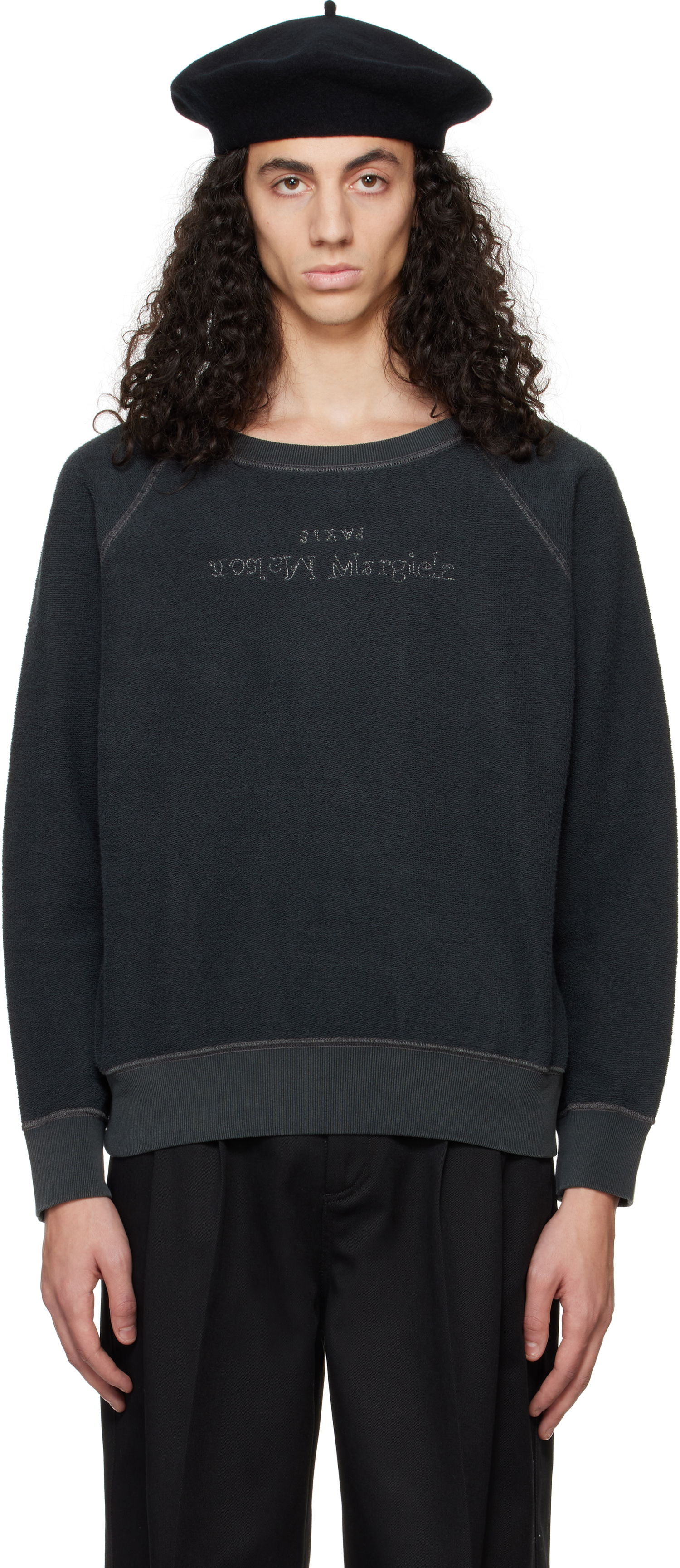 Sveter Maison Margiela Maison Margiela Cotton Sweatshirt Čierna | S50GU0228 M25021, 0