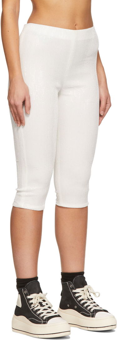 Šortky We11done We11done Sequin Cycling Shorts Biela | WD-PT1-22-295-W-WH, 1