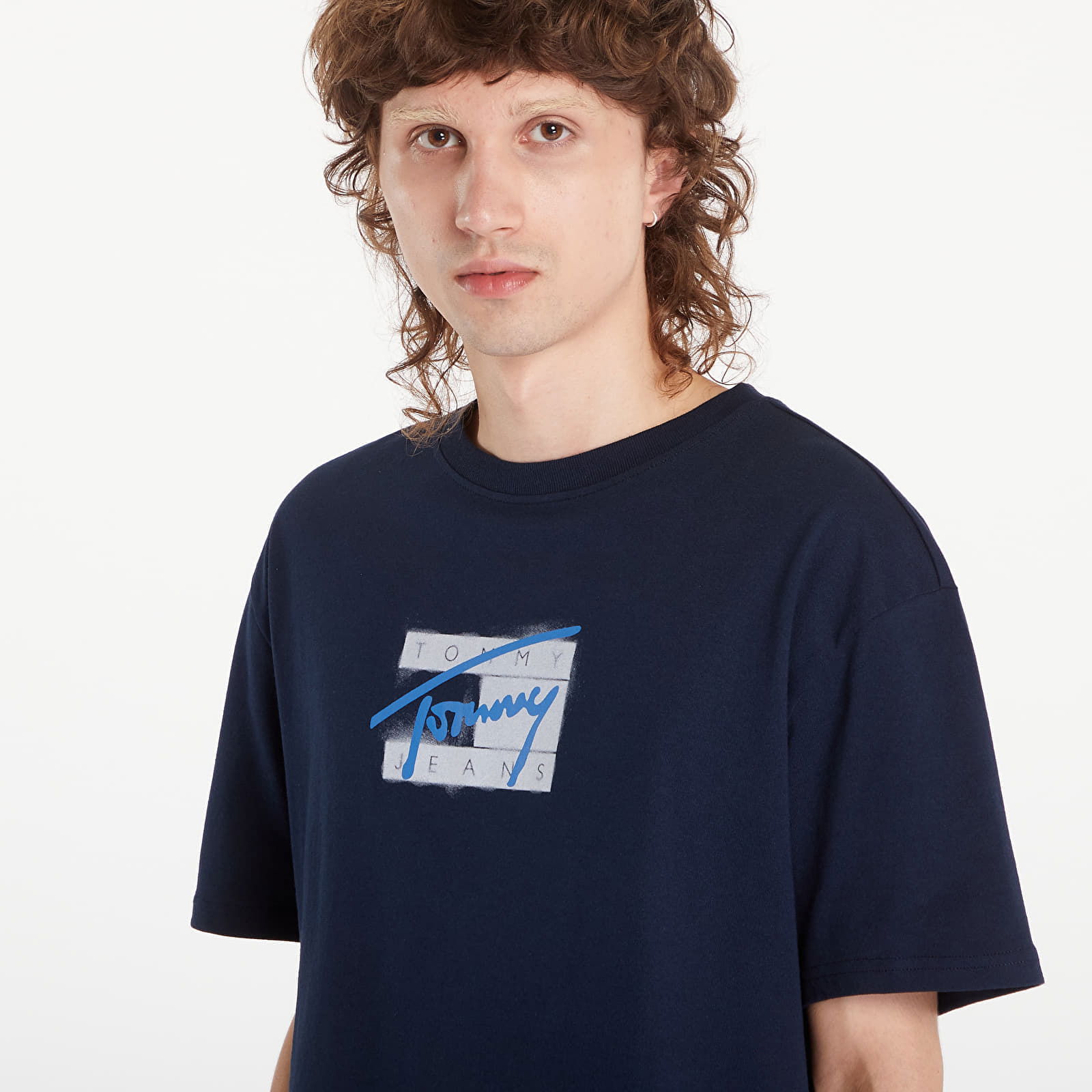 Regular Street Flag Tee Dark Night Navy