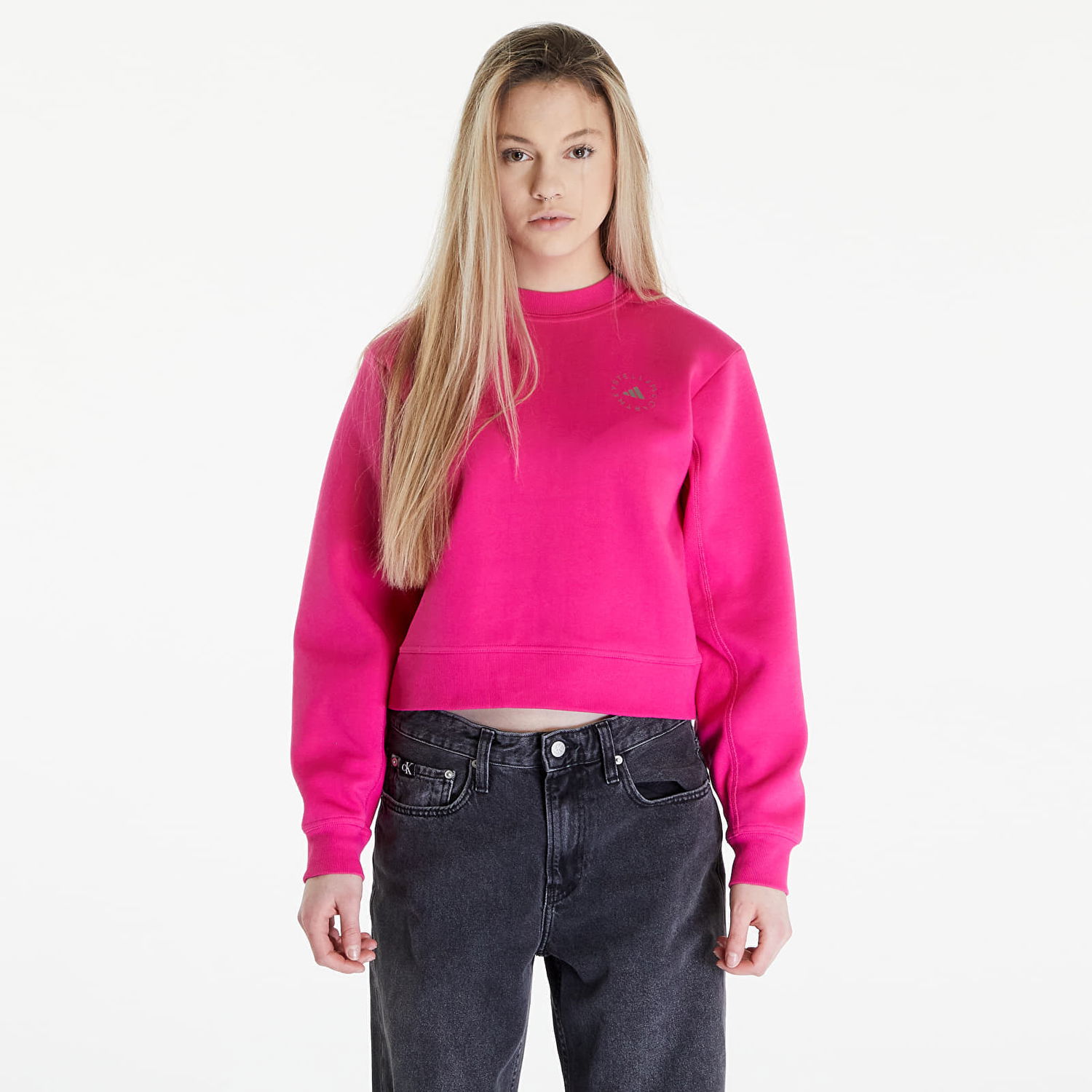 Mikina adidas Performance Stella McCartney x Regular Sweater Real Magenta Ružová | IT8284, 0