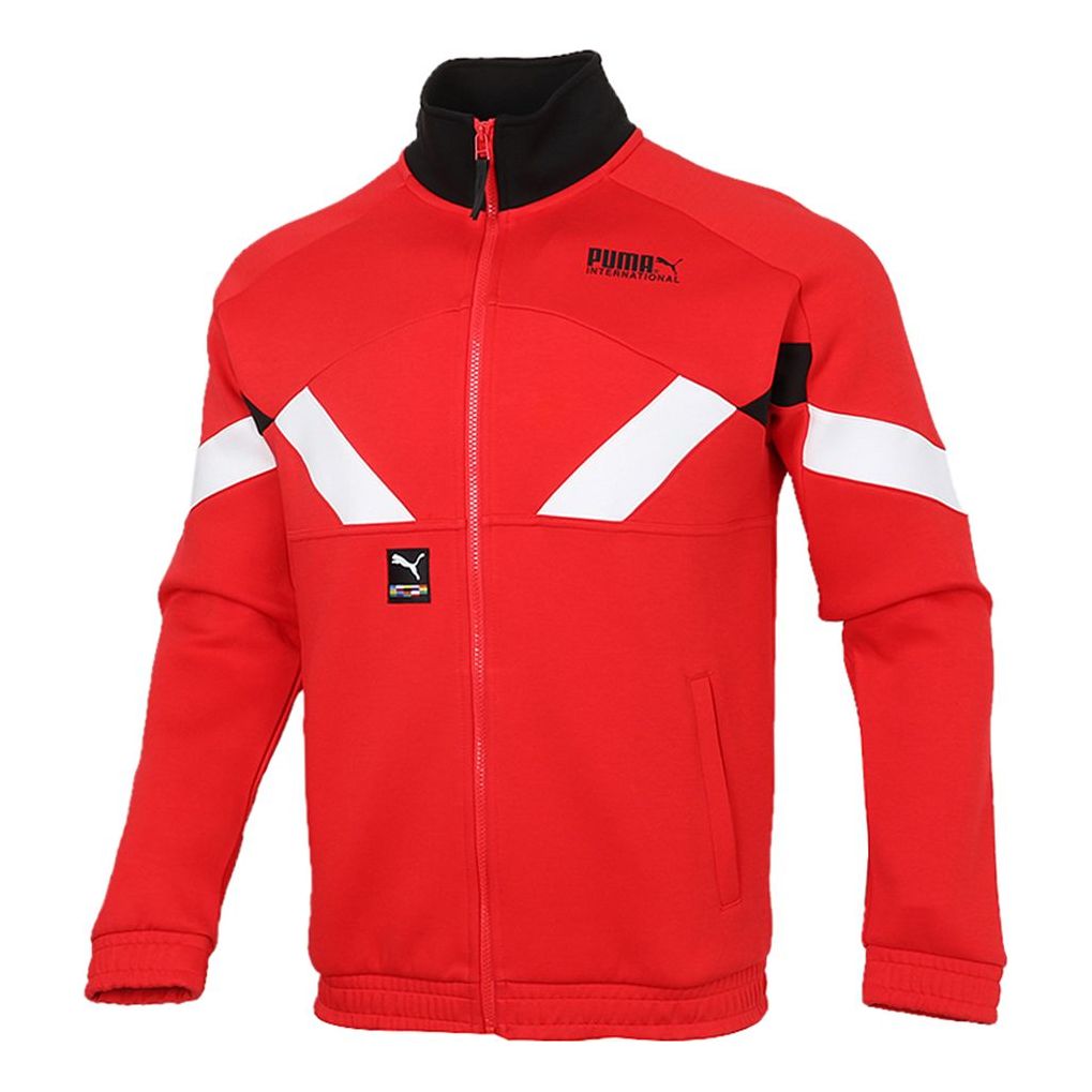 Bomber bunda Puma International Game Double Knit Track Jacket Červená | 531339-11, 0