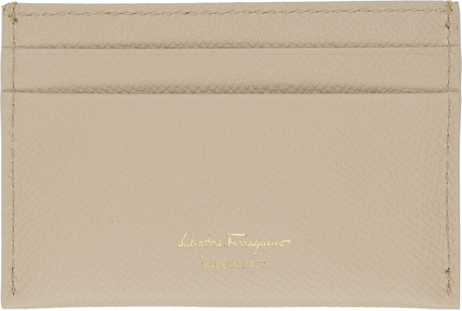 Peňaženka FERRAGAMO Salvatore Ferragamo Gancini Card Holder Béžová | 779465, 1