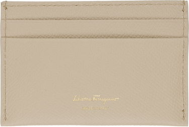 Peňaženka FERRAGAMO Salvatore Ferragamo Gancini Card Holder Béžová | 779465, 1