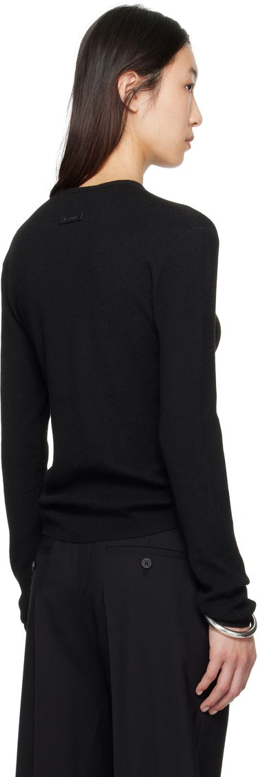 Tričko Fear of God Fear of God ESSENTIALS Soft Rib Long Sleeve T-Shirt Čierna | 192SP257800FW, 2
