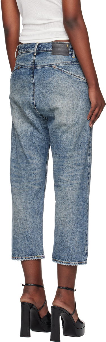 Džínsy R13 R13 Exene Cropped Distressed Jeans Modrá | R13WD139-D213A, 2