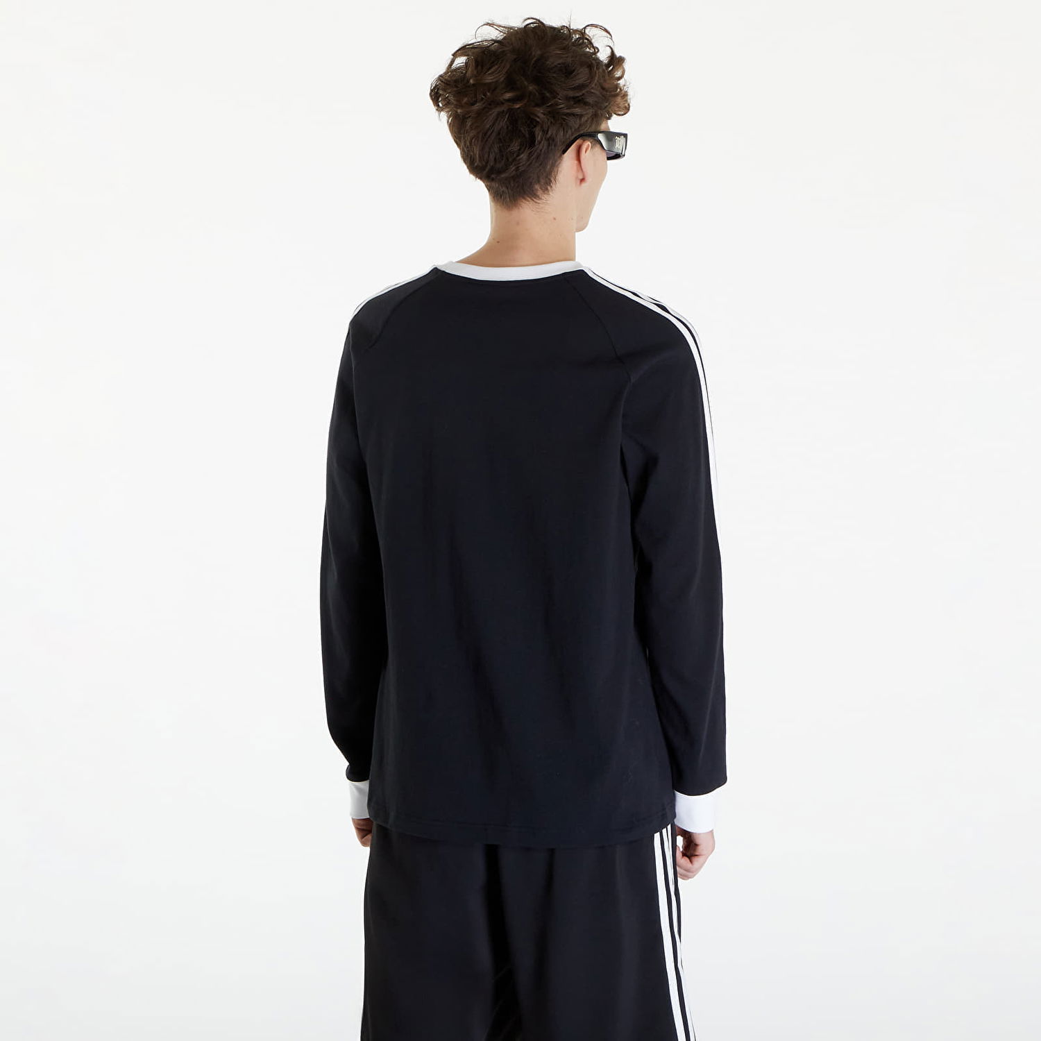 Tričko adidas Originals Flames Long Sleeve Tee Black/ White Čierna | IS0206, 1