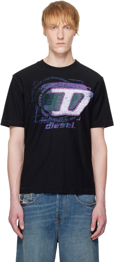 Tričko Diesel Diesel T-Adjust-R11 Graphic T-Shirt Čierna | A16430-0QKAP-9XX, 0