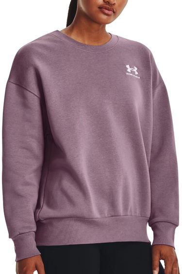 Mikina Under Armour Essential Fleece Oversized Crewneck Fialová | 1379475-500, 0