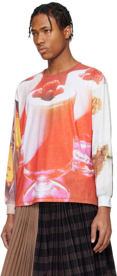 Sveter Chopova Lowena Chopova Lowena Oversized Dessert Print Jersey T-Shirt Oranžová | 2312E, 3