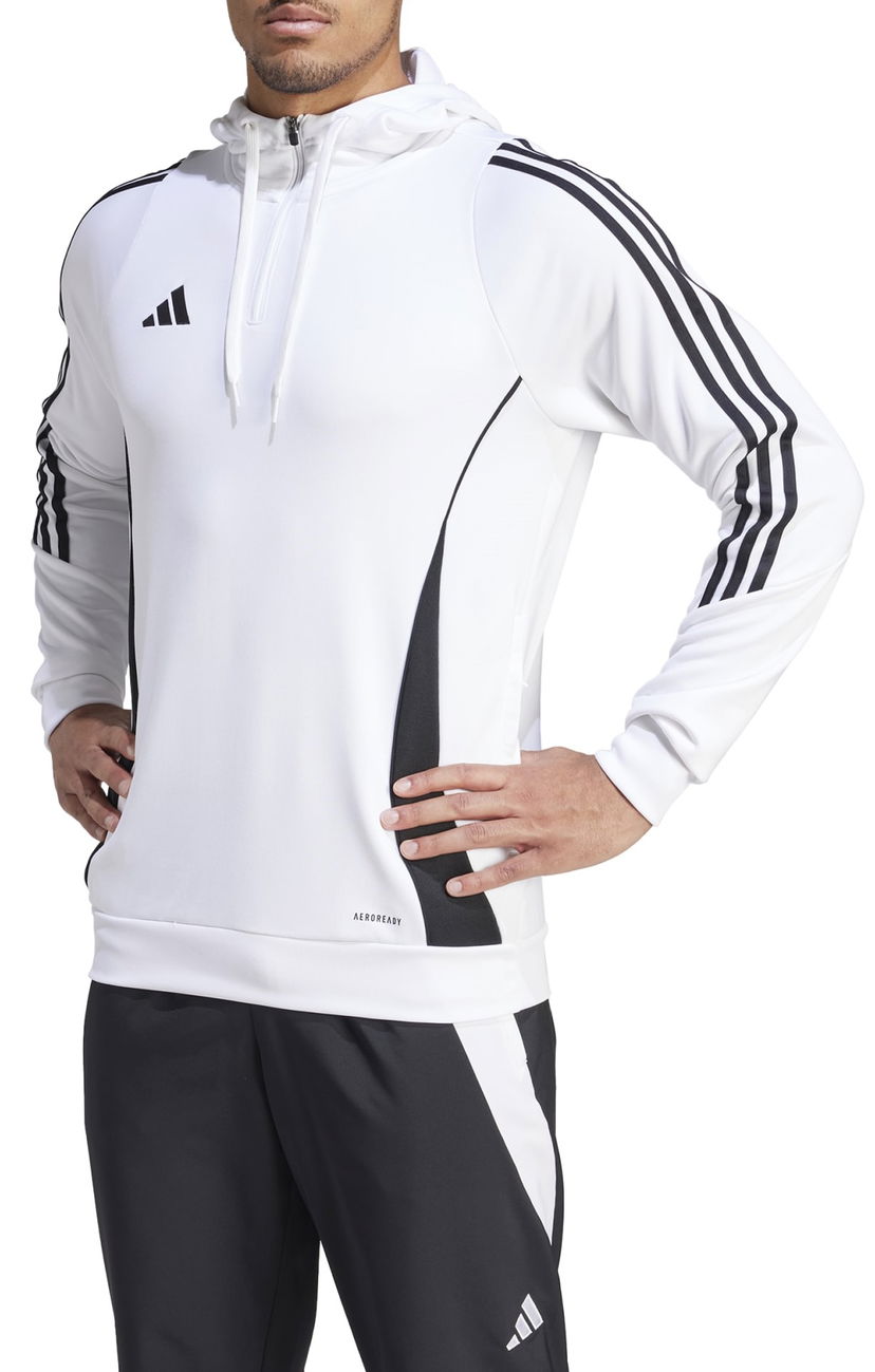 Mikina adidas Performance TIRO24 TRHOOD Biela | ir9399