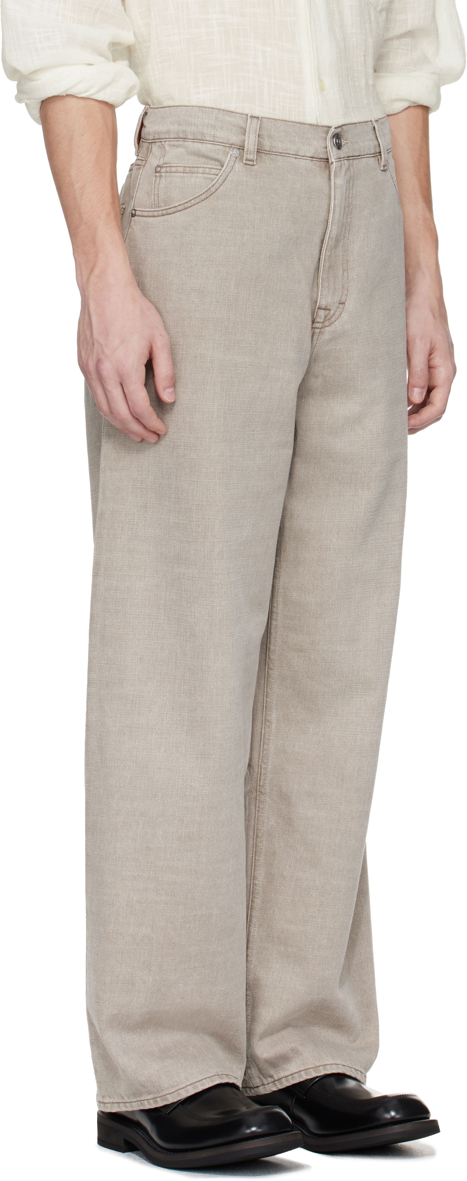 Džínsy OUR LEGACY OUR LEGACY Vast Cut Jeans Béžová | M2255VV, 1