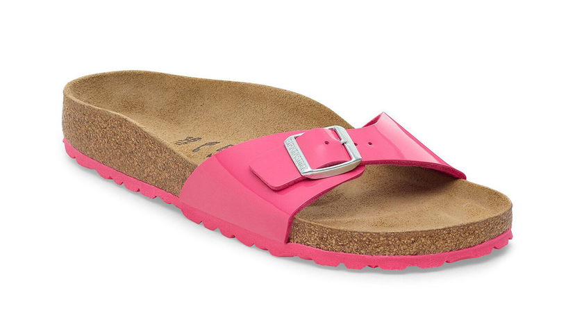 Tenisky a topánky Birkenstock Madrid Birko-Flor Patent Narrow Fit Sandal Ružová | 1030872