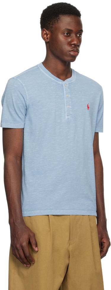 Polo tričko Polo by Ralph Lauren Polo Ralph Lauren Slub Jersey Henley T-Shirt Modrá | 710964485002, 1