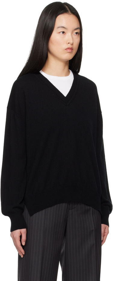 Sveter &Daughter &Daughter Tahra Cashmere V-Neck Sweater Čierna | CH04632, 1