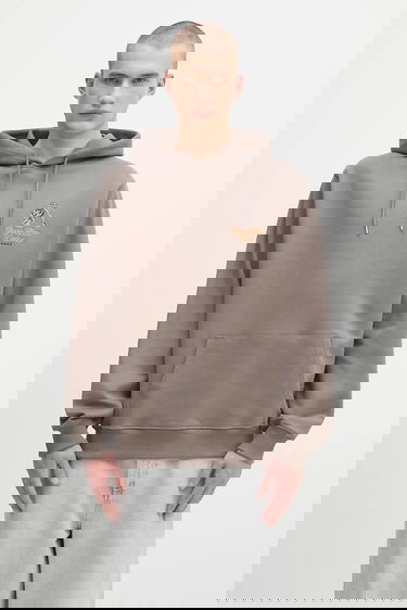 Mikina Drôle de Monsieur Drôle de Monsieur Le Hoodie Grand Hotel Graphic Print Hnedá | H.HO184.CO127, 2
