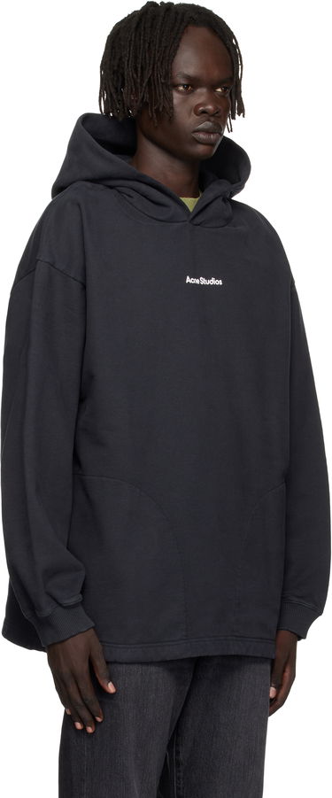 Mikina Acne Studios Black Printed Logo Hoodie Čierna | CI0170-, 1