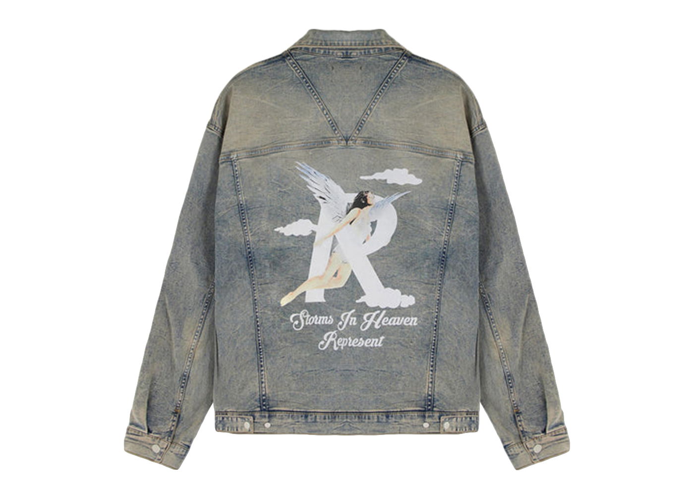 Bunda Represent Clo Represent Storms In Heaven Jacket Blue Cream Šedá | M01232-25, 0
