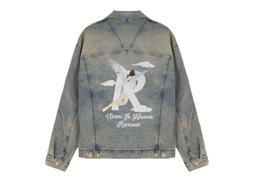 Bunda Represent Clo Represent Storms In Heaven Jacket Blue Cream Šedá | M01232-25