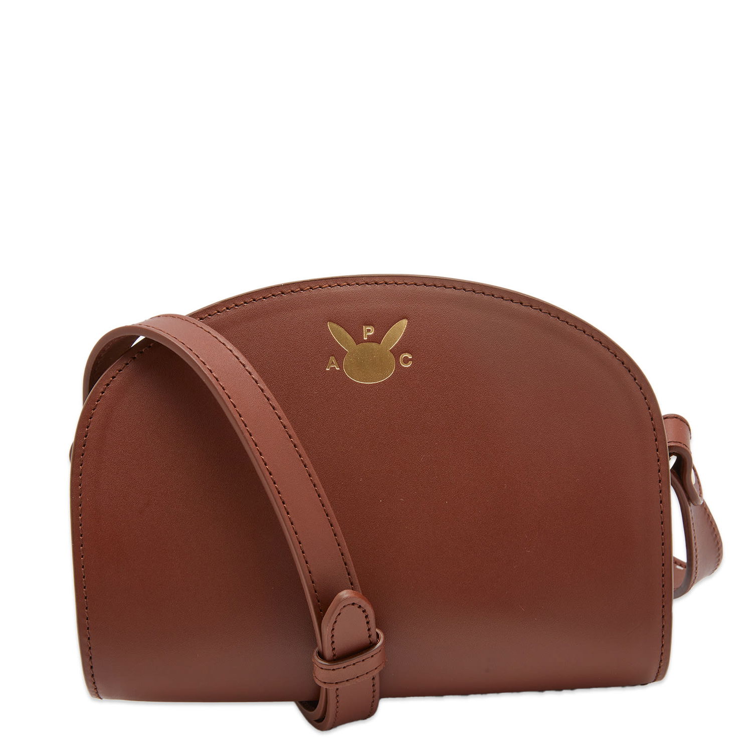 Taška cez rameno A.P.C. Pokemon Mini Demi-Lune Bag Hnedá | PXAWV-F61871-CAD, 0