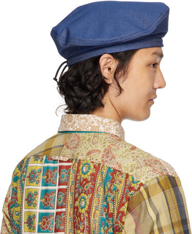 Baretka Engineered Garments Engineered Garments Denim Beret Modrá | 25S1H005, 2