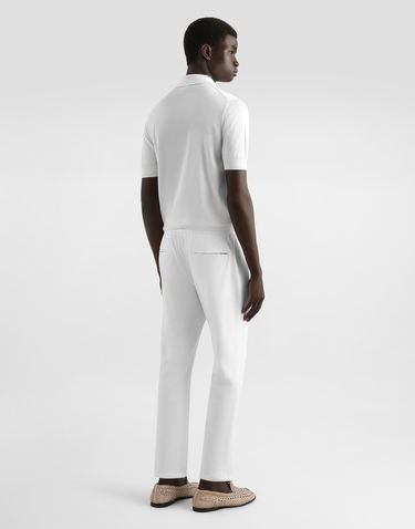 Tepláky Dolce & Gabbana Dolce & Gabbana Jersey Cropped Jogging Pants Biela | GYACETGJ070W0111, 2