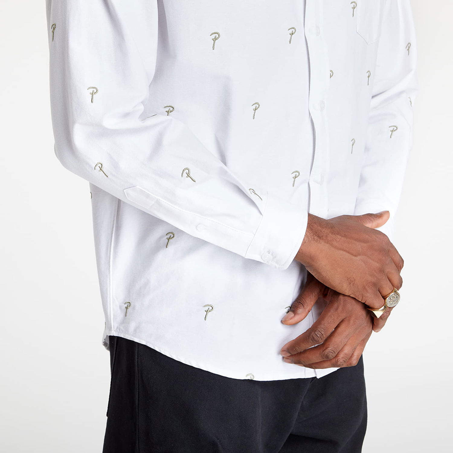 Košeľa Patta Oxford Longsleeve Shirt Biela | POC-BC-OXFORD-LSS-001, 1