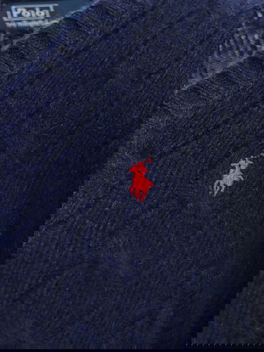 Sveter Polo by Ralph Lauren V-Neck Sweater Modrá | 211910422003, 5