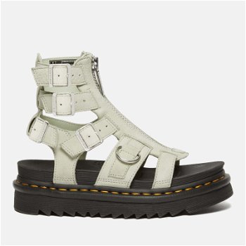 Dr. Martens Women's Olson Leather Zip Front Gladiator Sandals - Smoked Mint - UK 3 31542763