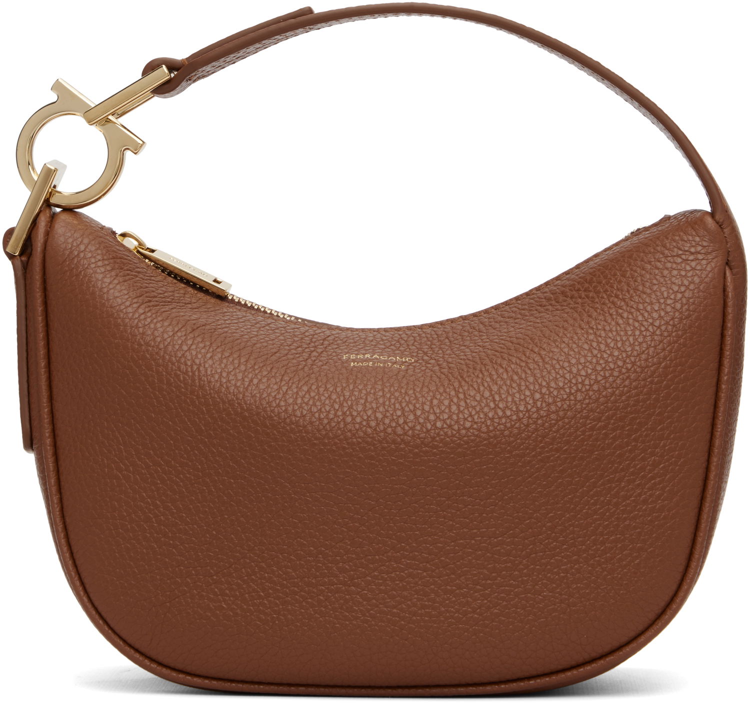 Taška cez rameno FERRAGAMO Ferragamo North-South XS Shoulder Bag Hnedá | 785985, 0