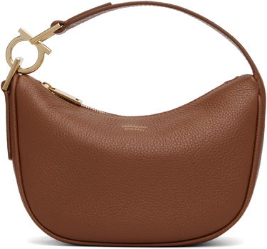Taška cez rameno FERRAGAMO Ferragamo North-South XS Shoulder Bag Hnedá | 785985, 0