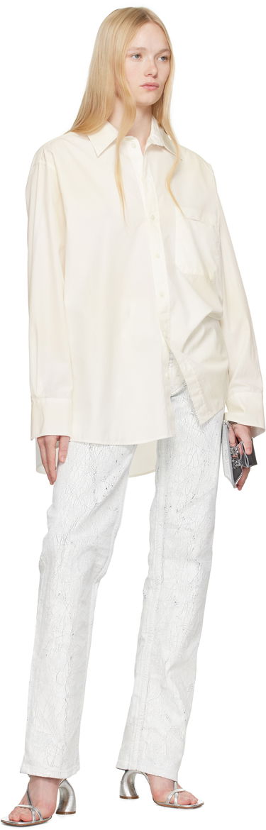 Košeľa Maison Margiela MM6 Maison Margiela Cotton Poplin Long Sleeve Shirt Biela | S62DT0035 M35458, 3