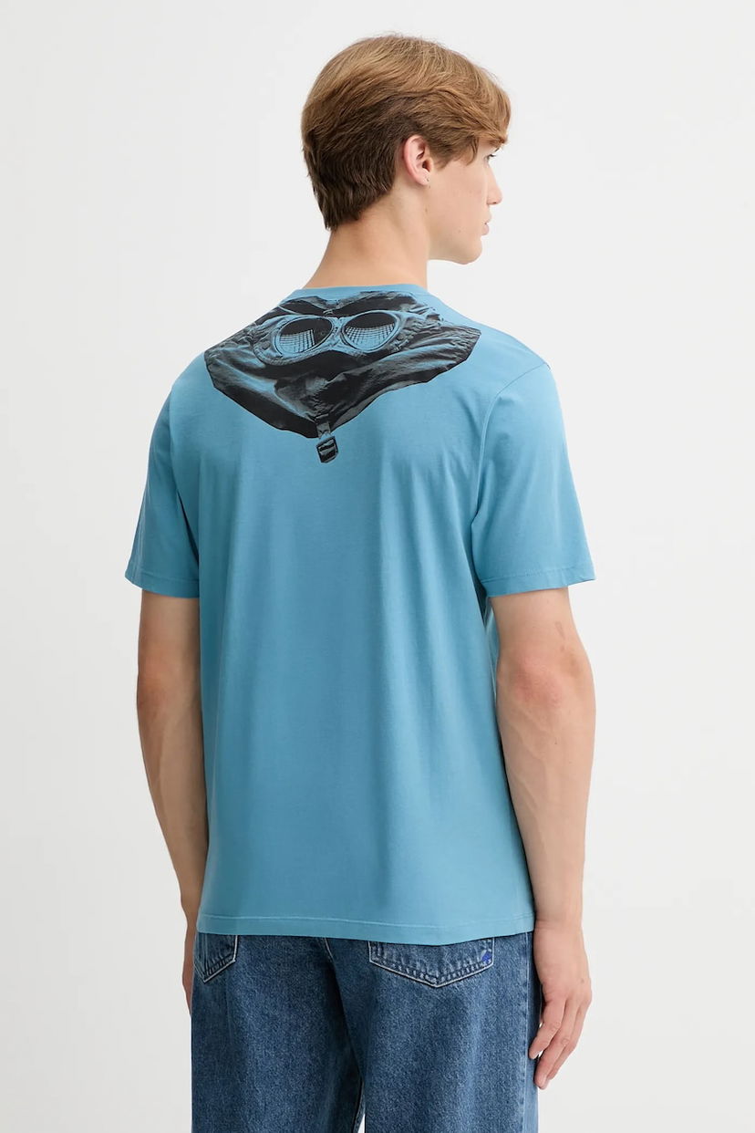 Tričko C.P. Company C.P. Company Goggle Print T-Shirt Modrá | 19CMTS725A005100W