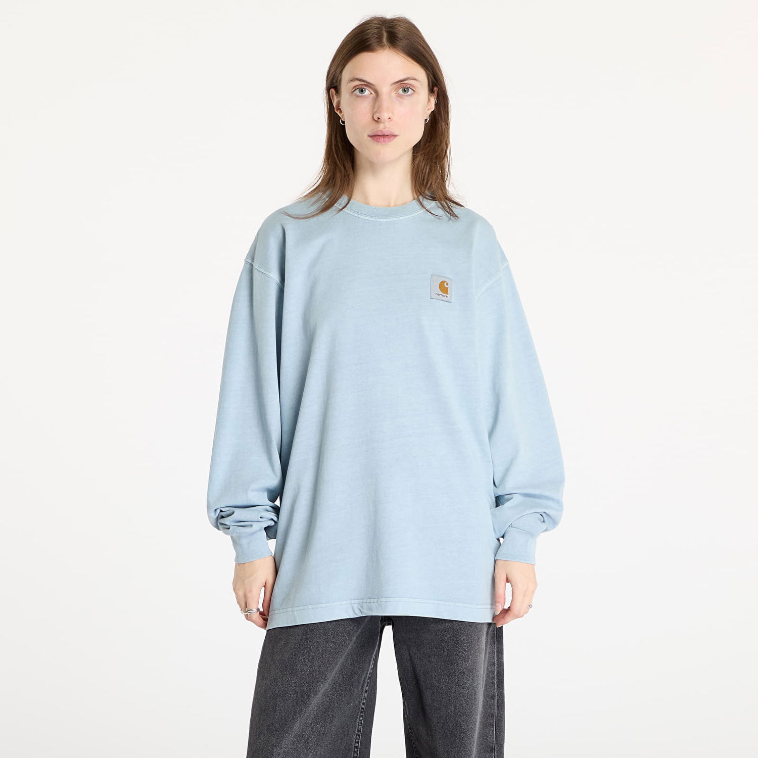 Tričko Carhartt WIP Vista T-Shirt Dusty Ice Modrá | I030779.2BSGD, 0
