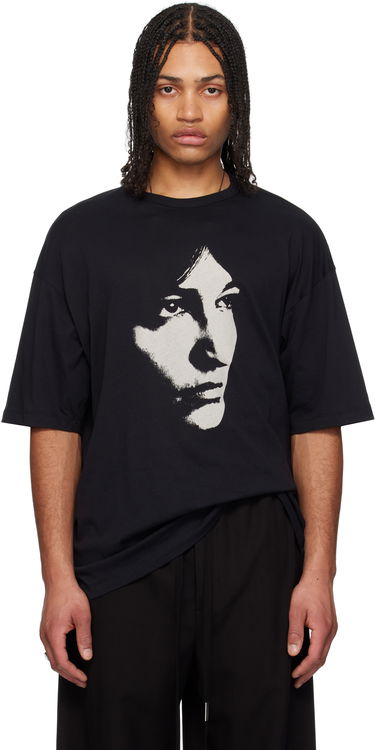 Tričko Ann Demeulemeester Ann Demeulemeester Dieter October's Portrait T-Shirt Čierna | 2510-M-JTS06-40-FA206-099, 0
