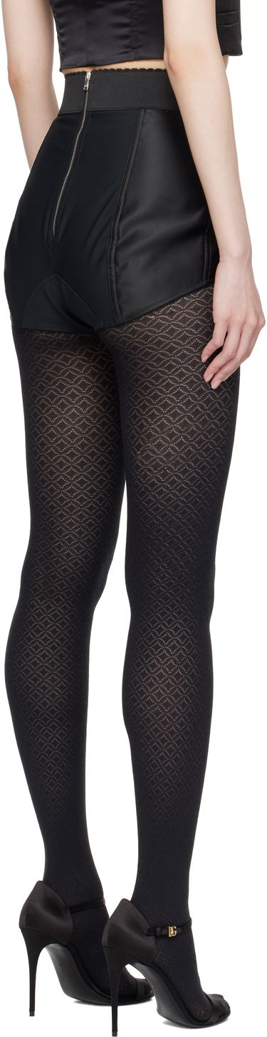 Ponožky Dolce & Gabbana Dolce&Gabbana Marquisette High-Waisted Shorts Čierna | FTAG1T GDCMX, 2