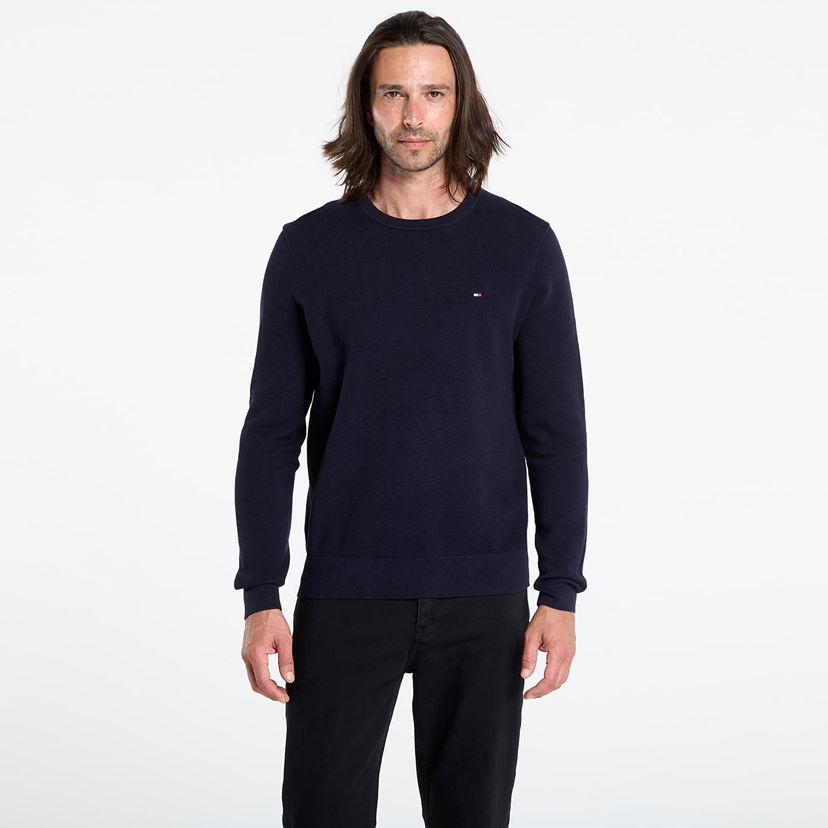 Sveter Tommy Hilfiger Tommy Hilfiger Essential Structure Sweatshirt Navy | MW0MW36347 DW5