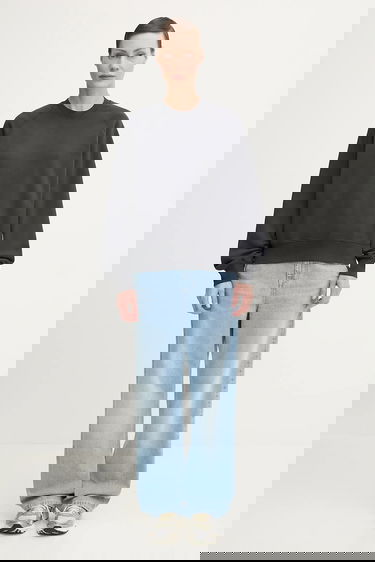 Mikina Carhartt WIP Smooth Cotton Sweatshirt Hudson Sweat Šedá | I035136.895F, 4