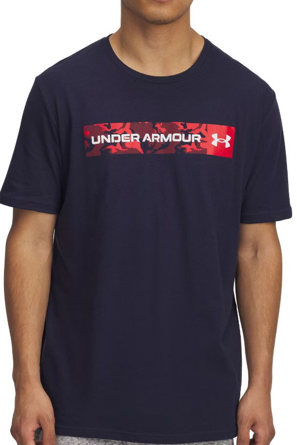 Tričko Under Armour Under Armour Camo Chest Stripe Short Sleeve T-Shirt Navy | 1376830-411, 0