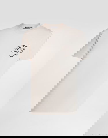 Tričko Dolce & Gabbana Dolce & Gabbana Embroidered Cotton T-Shirt Béžová | G8RN8ZG7PJ0A4567, 0