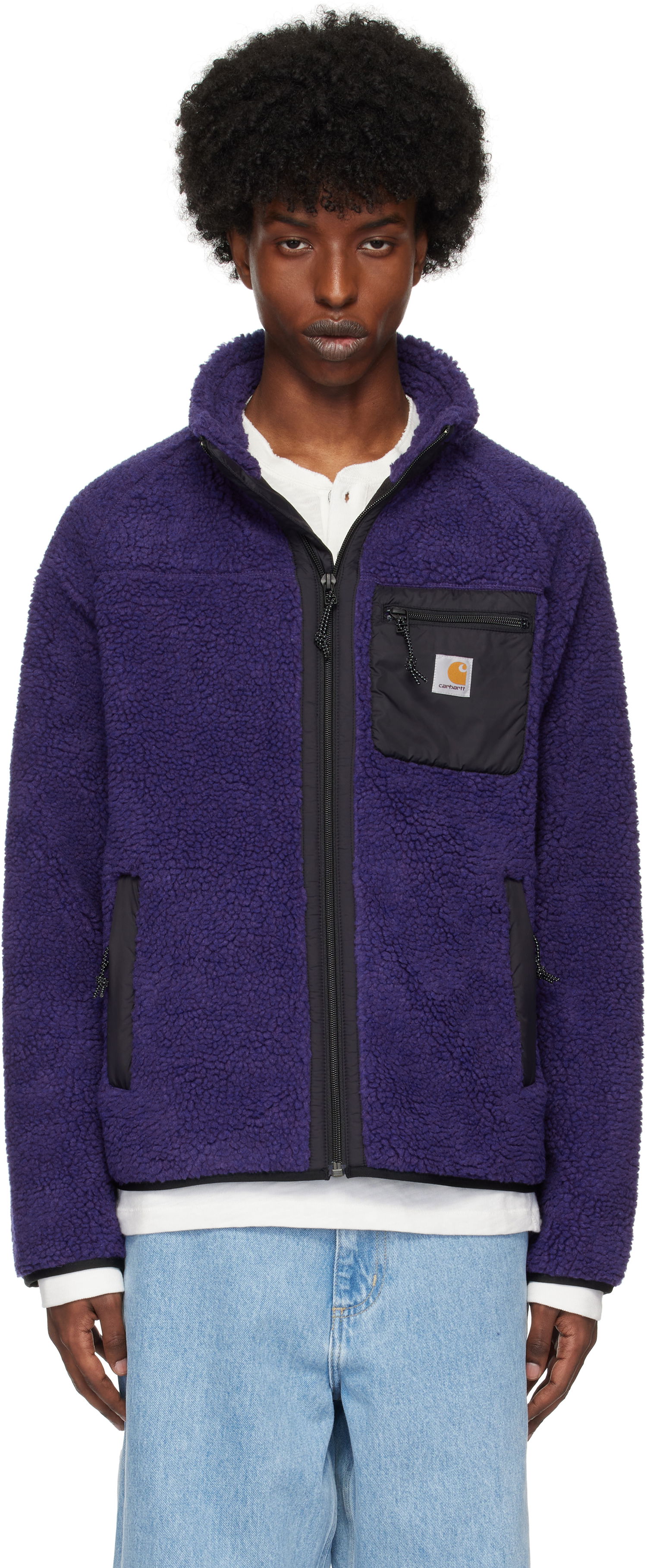 Mikina Carhartt WIP Prentis Liner Fleece Jacket Navy | I025120, 0