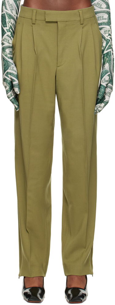 Nohavice VETEMENTS Two-Pleat Trousers Zelené | VL14PA220K, 0