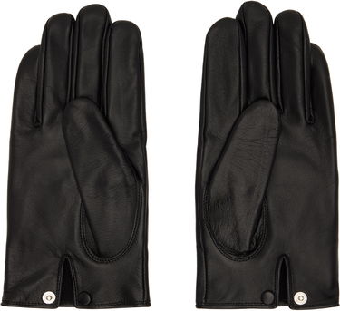 Rukavice Yohji Yamamoto Yohji Yamamoto Padded Short Leather Gloves Čierna | HL-W01-779, 1
