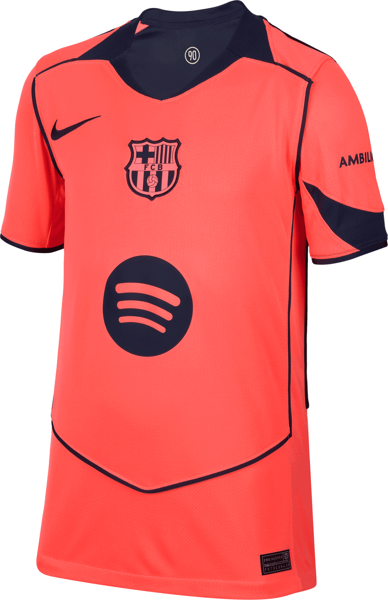 Dres Nike FC Barcelona Stadium Third Jersey 2025/26 Dri-FIT Oranžová | hm4122-855, 0